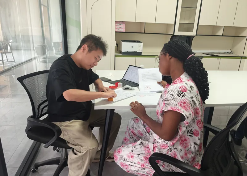 Reviewing order documents with a buyer